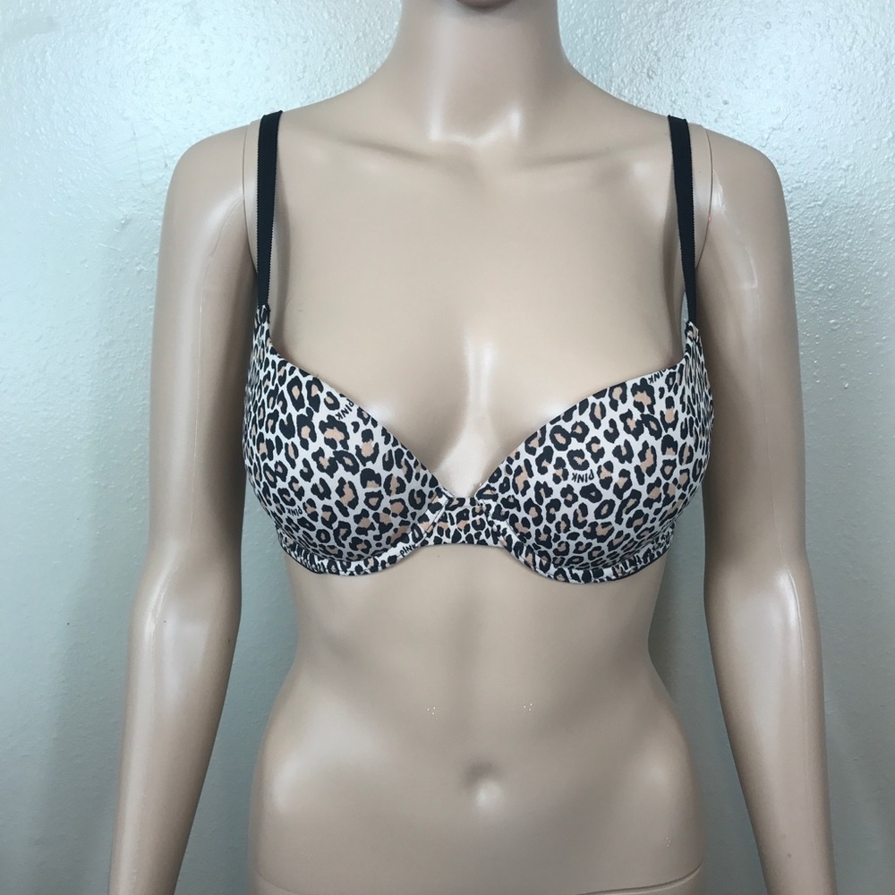 Victoria's Secret Pink Leopard Bra 34B